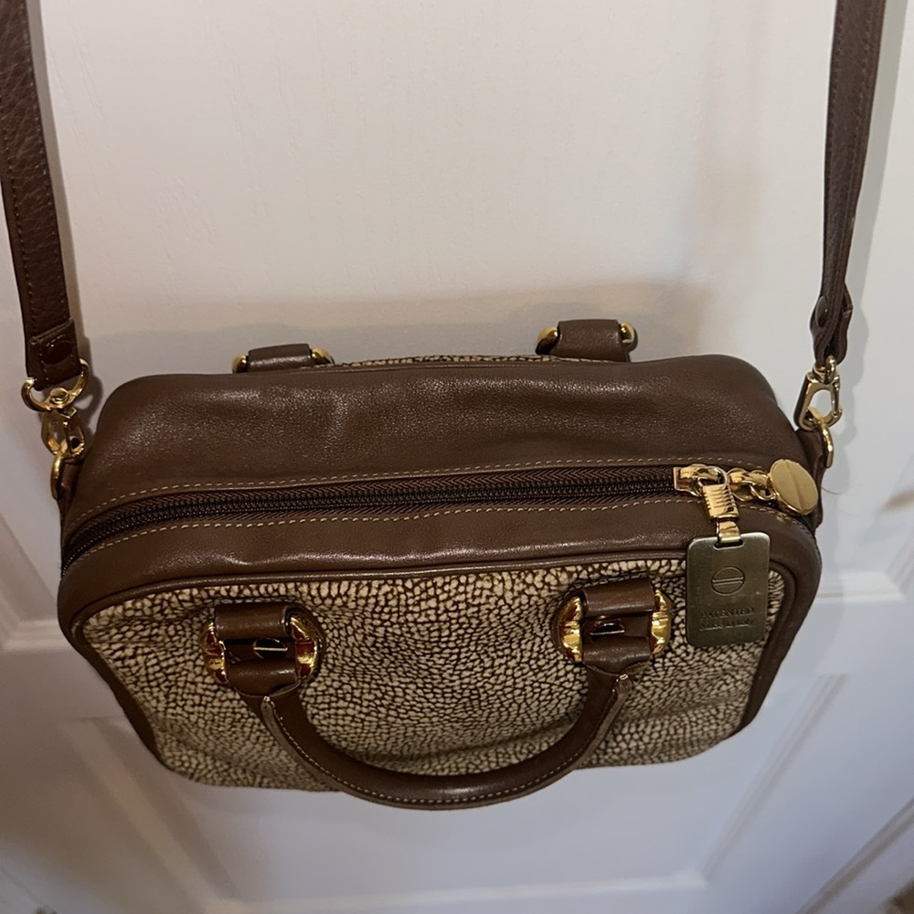 Borbonese Suede/Leather Mint Condition Shoulder B… - image 4